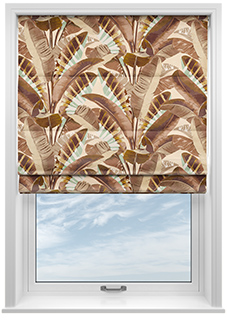 Rodeo Drive, Fawn - Twist&Fit Roman Blind